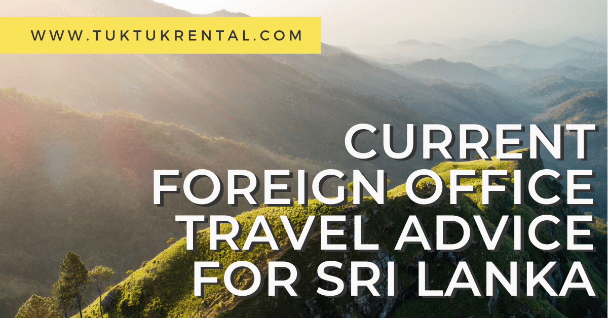 british foreign office travel advice sri lanka