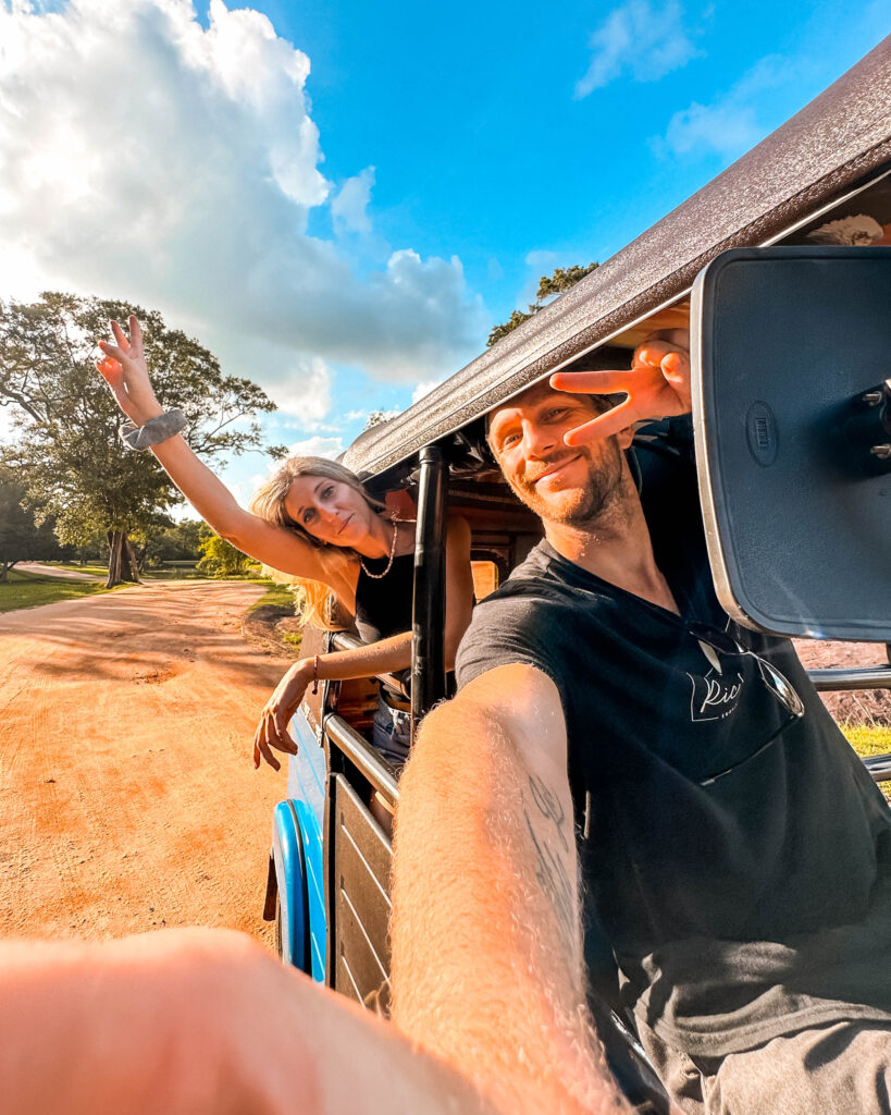 Driving through time - Travel back in history while enjoying the scenic gravel roads of Polonnaruwa in your trusty tuktuk
