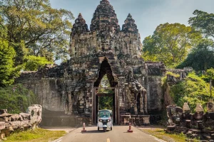 tuk with cabodia ruin