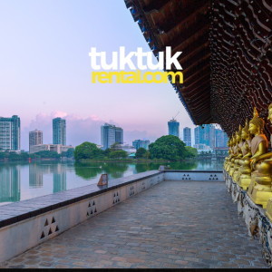 A logo featuring statues from Adam's Peak.