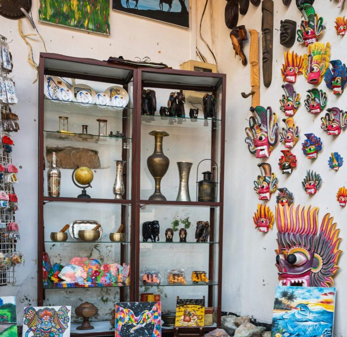 Image of souvenirs from Sri Lanka.