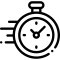 A stopwatch icon.