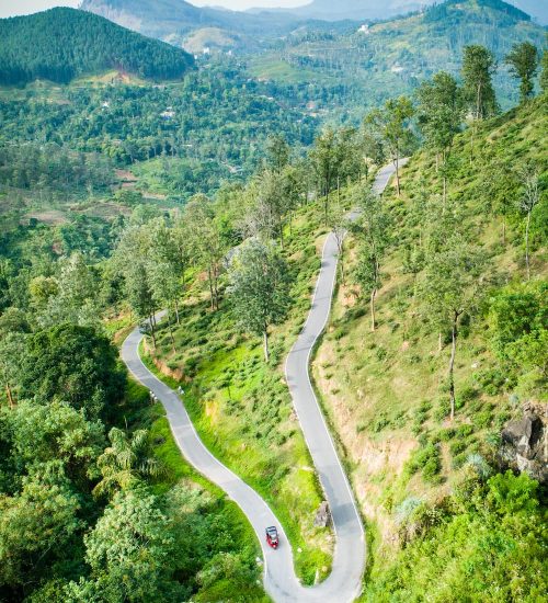 narrow road in mountain